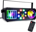 LIGHT4ME LIGHT4ME PARTY IV V2 MULTIEFEKT ŚWIETLNY LED DERBY KULA DISCO WASH LASER | 5908249804906 | 5908249820814
