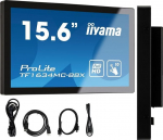 15,6" iiyama TF1634MC-B8X: IPS, FullHD, capacitive, 10P, 450cd/m2, VGA, DP, HDMI, IP65, čern&yacute; | TF1634MC-B8X | 4948570118342