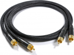 Kabel Melodika RCA (Cinch) x2 - RCA (Cinch) x2 1.5m czarny | 5907609005229 | 5907609005229