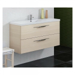 Apatinė spintelė su stalčiais &scaron;viesus uosis 99 cm, BU/10-2DR/4 + h6/518ch rankenėlės | KA10417 | 4779016777645