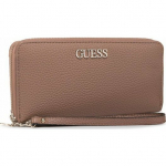 Guess Guess, Alby, Leather, Wallet, SLG Large Zip, Beige, For Women For Women | 190231370987 | 190231370987