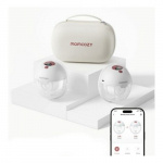 Momcozy M5 Smart Wearable Breast Pump &ndash; Laktator muszlowy | Sterowanie aplikacją, bezprzewodowy, podw&oacute;jny, kolor czerwony | BP380-MR71000B00105-C | 0840506409798
