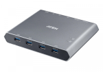 Aten Przeł&scaron;cznik 2-Port 4K DP USB-C KVM Dock Switch with Power | US3311 | 4710469342806