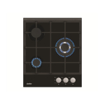 Simfer | Hob | H4.305.HGSSP | Gas on glass | Number of burners/cooking zones 3 | Rotary knobs | Black | H4.305.HGSSP | 8699272096150