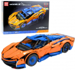 LeanToys Klocki Konstrukcyjne Samoch&oacute;d Sportowy RC Niebiesko-Pomarańczowy 1883 el. | 23655 | 5905991072522
