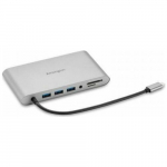 HUB USB Kensington HUB USB K33853WW Full HD Srebrzysty | K33853WW | 0085896338536