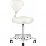 Azzurro Taboret kosmetyczny 156-F BUMP-UP biały (122307) | 122307 | 5906717410390