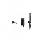 Bateria wannowa KFA 5139-401-81 / / LOGON /  ZESTAW WANNOWY PODTYNKOWY Z BATERIĄ 3 FUNKCYJNĄ, CZARNY / | 5907571512503 | 5907571512503