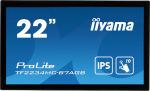 22" iiyama TF2234MC-B7AGB: IPS, FullHD, capacitive, 10P, 350cd/m2, VGA, HDMI, DP, IP65, čern&yacute; | TF2234MC-B7AGB | 4948570118373