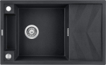 Zlewozmywak Deante Magnetic granitowy magnetyczny 1-komorowy z ociekaczem - grafit metalik | ZRM G113 | 5908212094969