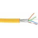 InLine Kabel instalacyjny S/FTP, PiMF, Cat.6A, halogen free, 500MHz, ż&oacute;łty 100m (76899Y) | 76899Y | 4043718201839