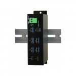 Exsys EXSYS EX-1196HMS 7-portowy USB 3.2 Gen1 HUB C-Buchse, ochrona przeciwprzepięciowa 15KV ESD | 4718359119620 | 4718359119620
