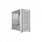 Corsair PC Case | Frame 4000D RS ARGB Modular | White | Mid-Tower | CC-9011297-WW | 840440487722