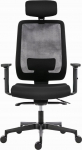 Krzesło biurowe Powerton Powerton Ergonomiczny fotel biurowy Lucie, Czarny | 8590825595789 | 8590825595789