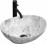 Umywalka Rea Sofia nablatowa 41cm szara | 5902557335749 | 5902557335749