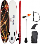 Spartan Paddleboard deska pompowana SUP z wiosłem oraz akcesoriami SUP 10' Brown-Red | S3409 | 9001741034096
