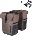 Basil Sakwy MOVE DOUBLE BICYCLE BAG, MIK z adapterem do mocowania, 30L, Brown | BAS-18433 | 8715019184338
