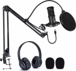 Mikrofon EasyPix MyStudio Podcast Kit + słuchawki (62021) | 62021 | 4260041686298