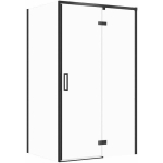 Cersanit SET C117 KABINA LARGA ZAWIAS PRAWA CZARNA 120X90X195SZK TRANS WIR | SZEZ1004741522 | 5901771132400