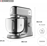 Robot planetarny Kenwood Kenwood kMix Special Edition KMX760ACH Mikser stojący 1000 W Chrom | 0W20011397 | 5011423203164