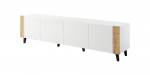 RTV cabinet FARO 200x42x52 white matt + oak craft | FARO RTV200 BI | 5903815007972