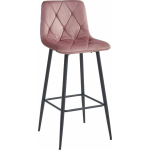 Leobert Hoker NADO - aksamit ciemny r&oacute;ż / nogi czarne x 4 | model_3849_4-NADO-MODY85 | 5903332073900
