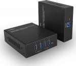 System przekazu sygnału AV Lindy LINDY USB 3.2 Gen 1 Cat.6A HDBaseT Extender 100m | 43410 | 4002888434102