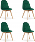 Leobert Krzesło BORA - ciemna zieleń aksamit x 4 (model_3757_4-BORA-ALFY71) | model_3757_4-BORA-ALFY71 | 5903332069057