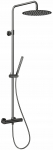 Zestaw prysznicowy KFA 5736-921-61 / MOZA / DESZCZOWNIA WANNOWA Z DŁUŻSZYM DRĄŻKIEM, Z BATERIĄ NATRYSKOWĄ TERMOSTATYCZNĄ, GUN METAL GREY PVD | 5907571570800 | 5907571570800