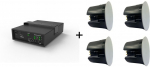 Kino domowe VivoLink Vivolink Audiopack Subwoofer 6.5 + 4 x premium 40W ceiling speakers Czarny Przewodowa 110 W | AUDIOPACK-IC4 | 5715328213463