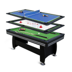 Pulo stalas Bilaro Game Zone 3 in 1, žalia medžiaga | BL11105.71