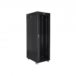 LANBERG FREE STANDING 19" RACK CABINET 42U 800x1000 BLACK GLASS DOOR | FF01-8042-12BL | 5901969430462