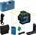 Bosch BOSCH.PLANE LASER GLL 80-33 G GREEN USB-C 1x BA 3.7 V 3.0 Ah XL + HANDLE LB 10 + CLAMP DK 20 CASE | 0601065501 | 4053423303278