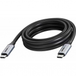 VISION Professionelles Installationskabel USB-C - LEBENSLANGE GARANTIE - USB 3.2 20 Gbps - Koaxialkabelkonstruktion - Maximale Auflosung 4K 60 Hz - Unterstutzt Ladestrom von 3A - USB-C 3.2 (M) zu USB-C 3.2 (M) - Aussendurchmesser 4,5 mm - 22+30 AWG - ...