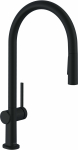 Virtuvinis mai&scaron;ytuvas su i&scaron;traukiama žarna Hansgrohe Talis M54 72801670 (juodas matinis) | 72801670 | 4059625255414