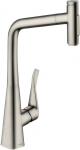 Virtuvinis mai&scaron;ytuvas su i&scaron;traukiama žarna Hansgrohe Metris Select M71 73820800 | 73820800 | 4059625255599