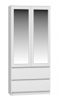 Topeshop SS-90 BIEL LUSTRO bedroom wardrobe/closet 5 shelves 2 door(s) White | SS90 LUSTRO B | 5902838469866