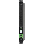 Szafa APC EasyPDU EPDU2016M - jednostka dystrybucji energii (Rack - do montażu) - gemessen - prąd zmienny 230 V - 3680 VA - jednofazowy - Ethernet 10/100/1000, serial, USB - wyjścia: 8 (power IEC 60320 C13) - 1U - 48.3 cm (19") - 2.5 m czarny | EPDU2 ...