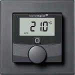 HomeMatic IP Homematic IP wall thermostat with switching output (HmIP-BWTH-A) (anthracite, for brand switch 230V) | 159928A0 | 4047976599288