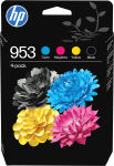 Tusz HP HP 953 Ink Cartridge 4-Pack &ndash; CMYK &ndash; Original Combo Ink for HP Printers | 199764688682 | 199764688682