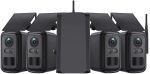 Set sol&aacute;rn&iacute;ch kamer Viking HUB S04/8000 mAh/ mobiln&iacute; aplikace/ outdoor | 2291040428 | 8595656503194