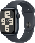 Apple Watch SE 2 GPS 44mm Sport Band M/L, midnight (MXEK3ET/A) | MXEK3ET/A | 195949644115