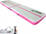 Master Dmuchany materac gimnastyczny MAS-B866-P 400 cm x 100 cm x 20 cm r&oacute;żowy | MAS-B866-pink | 8592833008763