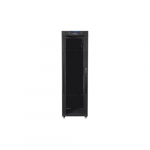 Installation cabinet rack 19 42U 600x800 black, black glass door lcd (Flat pack) | FF01-6842-12BL | 5901969430431