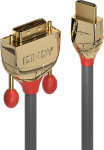 Kabel Lindy HDMI - DVI-D 10m złoty (36198) | 36198 | 4002888361989