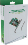 Karta sieciowa Delock InLine&reg; Gigabit karta sieciowa M12 x-kodiert PCIe x1 2.1 PoE+ | 4043718341214 | 4043718341214