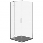 Cersanit SET C500 KABINA CITY LEWA CHROM 80X80X195+TAKO SLIM SZARY MAT WIR | SZEZ1003006661 | 5901771837039