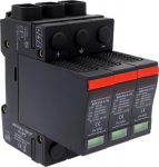 Relpol Ogranicznik przepięć Klasa I+ II (T1+T2) 1500 V DC In 25ka Iimp 8.0 kA 10/350 RSP-PV8.0-1500-3P 2617388 | 2617388 | 5900005304811