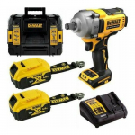 Klucz udarowy Dewalt DEWALT Impact wrench 1/2'' 18V DCF891P2T 812Nm 2x5.0Ah 4-speed TSTAK Ring Lanyard Ready | DCF891P2LRT-QW | 5035048797365