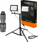 Naświetlacz Reflektor podw&oacute;jny 2x100W SMD LED 2 x 8500lm na statywie 1.8m | TOP-99-096 | 5907558469578